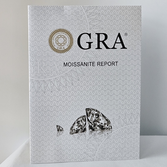 1ct Round Brilliant Moissanite Twisted Ring - Picture 7 of 8